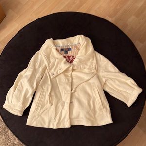Millard Fillmore Cream Women’s Jacket. Size: Small.